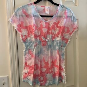 NWT Target Cat & Jack Watercolor Swimsuit Cover Dress Size Small 6/6X